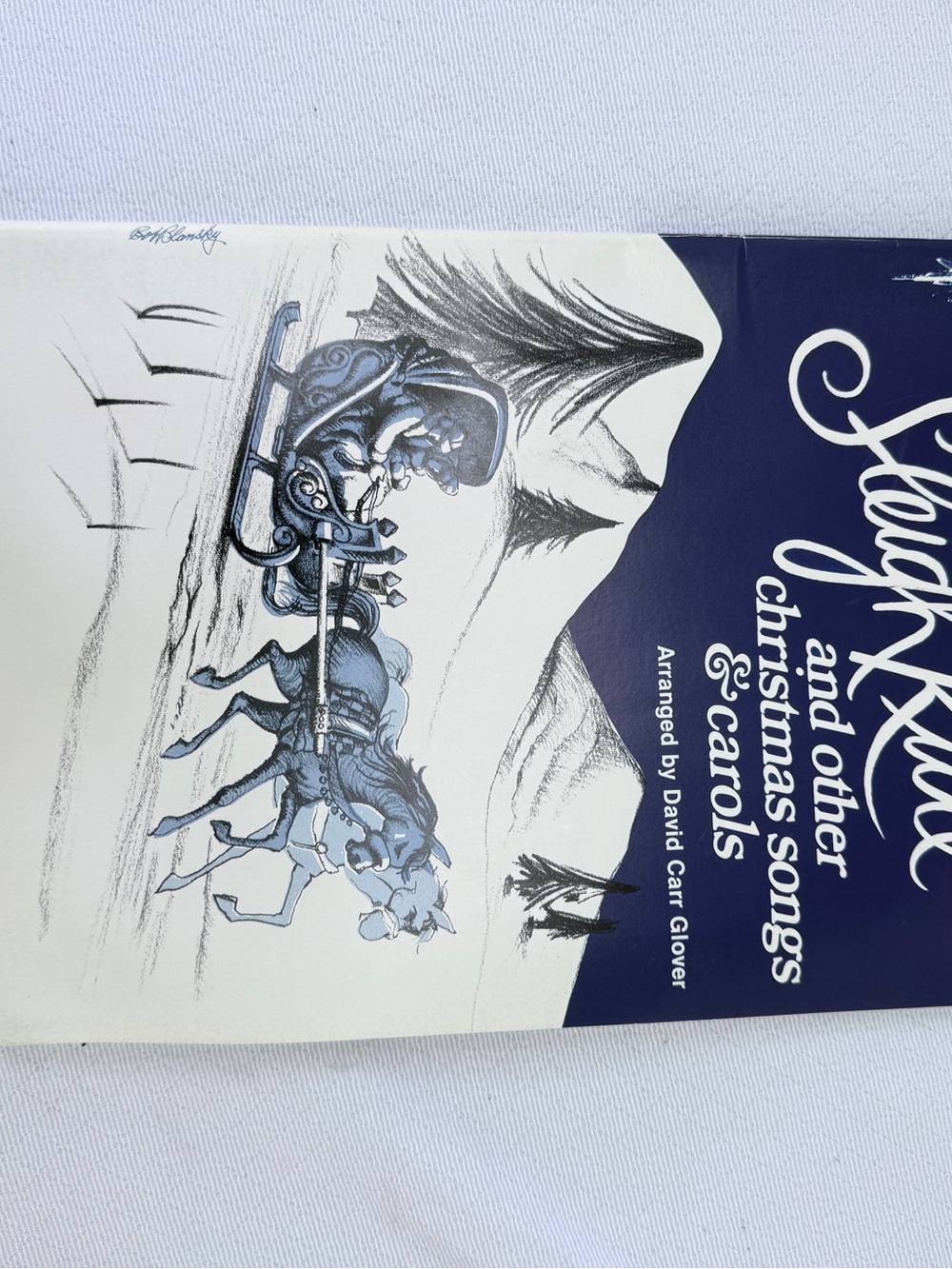Vintage 1983 Sleigh Ride and Other Christmas Songs Carols Sheet Music Easy Piano